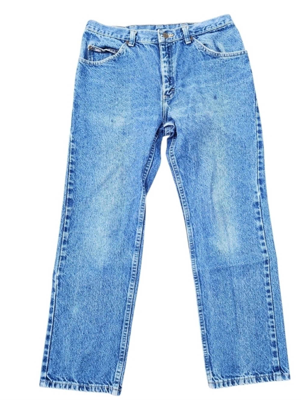 Lee Jeans Mens 34x30 Vintage Y2K Blue Denim Straight Leg USA Made